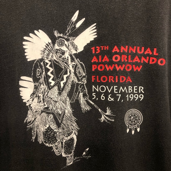 Native American aia orlando powow 99 shirt vtg - Picture 2 of 7